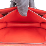 Céline Red Calfskin Classic Medium Box Crossbody Bag