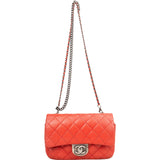 Chanel Quilted Stitched Goatskin Paris Seoul Double Carry Small Single Flap Crossbody Bag