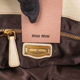 Miu Miu Nappa Leather Hobo Shoulder Bag