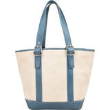 Coach Hamptons Weekend Straw Tote Handbag