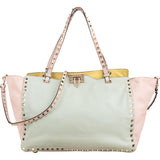 Valentino Garavani Pastell Tricolor Leather Rockstud Trapeze Shoulder Bag