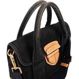 Prada Black Canapa Pattina Handbag