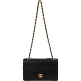 Chanel Quilted Lambskin 24K Gold Medium Double Flap Shoulder Bag