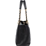 Chanel Quilted Caviar Leather CC Grand Shopping Tote Shoulder Bag