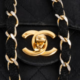 Chanel Quilted Satin Single Flap Crossbody Bag - vintageandkickz