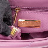 Chanel 19 Purple Quilted Lambskin Single Flap Crossbody Bag
