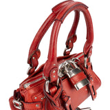 Chloé Red Leather Paddington Handbag