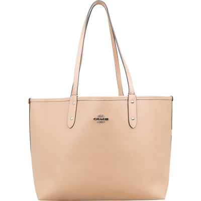 Coach Crossgrain Reversible City Tote Shoulder Bag