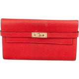 Hermès Rouge Epsom Leather Kelly Wallet