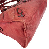 Balenciaga Red Leather Classic City Handbag