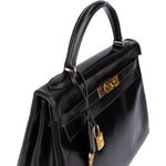 Hermès Box Calfskin Kelly 32 Retourne Handbag - vintageandkickz