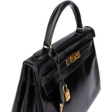 Hermès Box Calfskin Kelly 32 Retourne Handbag - vintageandkickz