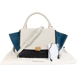 Céline Tricolor Leather Trapeze Handbag