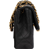 Chanel Quilted Lambskin 24K Gold Mini Square Single Flap Crossbody Bag