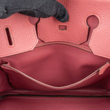 Hermès Bois De Rose Taurillon Clemence Leather Palladium Birkin 35 Handbag