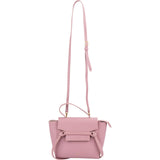 Celine Pink Grained Calfskin Nano Belt Handbag