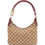Gucci Monogram GG Canvas Braided Handle Shoulder Bag