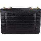Chanel Horizontal Quilted Caviar Leather Jumbo 24K Gold Single Flap Crossbody Bag
