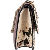 Valentino Leather Rockstud Lock Floral Crossbody Bag