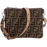 Fendi Monogram Zucca Canvas Camera Crossbody Bag