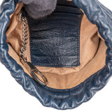 Gucci Matelassé Chevron Leather GG Marmont Mini Bucket Crossbody Bag