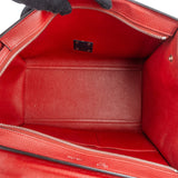 Celine Grained Calfskin Suede Leather Trapeze Handbag