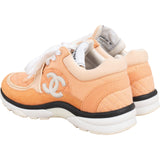 Chanel Quilted Fabric Suede CC Trainer Sneakers (36)