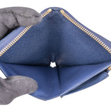 Louis Vuitton Monogram Empreinte Leather Zippy Celeste Wallet