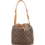 Louis Vuitton Monogram Canvas Sac Noé Petit Shoulder Bag