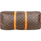Louis Vuitton Monogram Canvas Keepall 55 Travel Bag - vintageandkickz