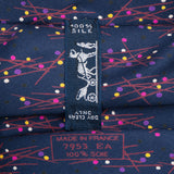 Hermès Skier Dot Pattern Silk Tie Krawatte