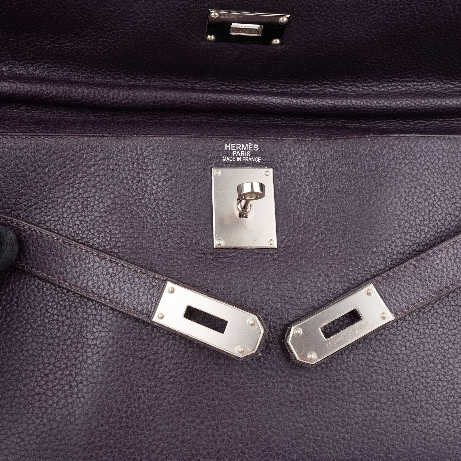 [🔄️B12 / F05] Hermès Grained Leather Kelly 40 Handbag - vintageandkickz