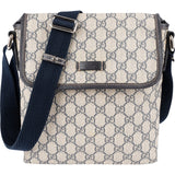 Gucci Monogram GG Supreme Canvas Messenger Crossbody Bag