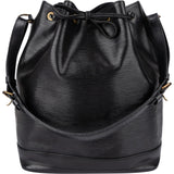 Louis Vuitton Noir Epi Leather Sac Noé Grande Shoulder Bag