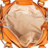 Chloé Cognac Grained Leather Paddington Satchel Handbag