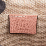 Gucci Grained Leather Interlocking GG Shoulder Crossbody Bag