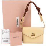 Miu Miu Soft Calf Leather Mini Wallet Handbag