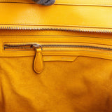 Céline Yellow Drummed Calfskin Luggage Tote Handbag