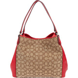 Coach Monogram Signature Edie Hobo Handbag