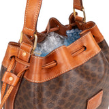 Celine Macadam Canvas Drawstring Bucket Shoulder Bag - vintageandkickz