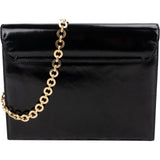 Salvatore Ferragamo Patent Leather Gancini Flap Crossbody Bag