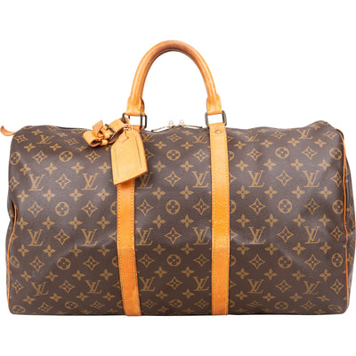Louis Vuitton Monogram Canvas Keepall 55 Travel Bag