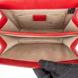 Gucci Grained Leather Interlocking GG Small Crossbody Bag