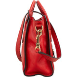 Céline Red Grained Calfskin Nano Luggage Handbag