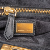Fendi Black Leather Peekaboo Regular Handbag