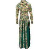 Gucci Green Floral Print Longsleeve Maxi Dress (IT40)