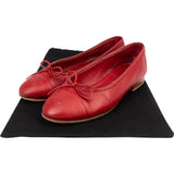 Chanel Red Leather CC Ballet Flats (35)