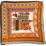 Hermès Kiki Colliers de Chiens Silk Scarf Tuch Carre 140