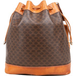 Celine Macadam Canvas Drawstring Bucket Shoulder Bag - vintageandkickz