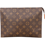 Louis Vuitton Canvas Monogram Poche Toilette 25 Clutch - vintageandkickz